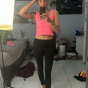 Hot pink cropped tank